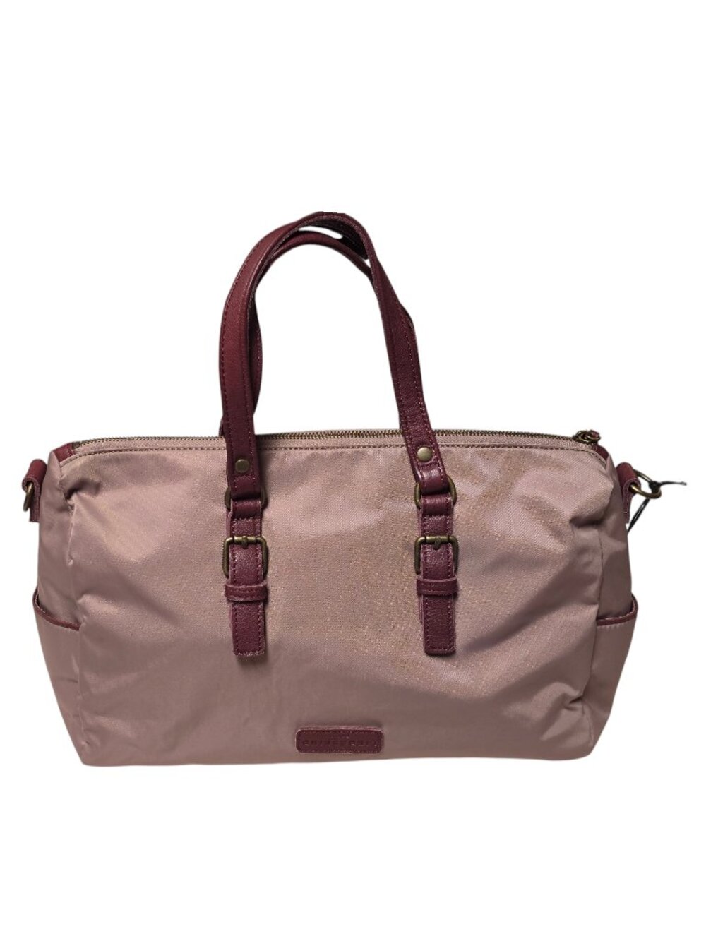 Liebeskind Berlin XPavia Nylon Tan Brown Satchel Handbag New with Defect